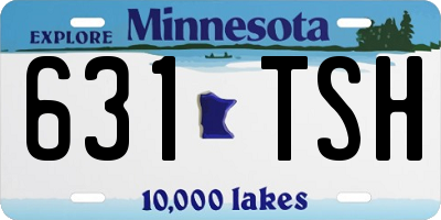 MN license plate 631TSH