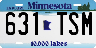 MN license plate 631TSM