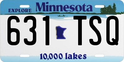 MN license plate 631TSQ