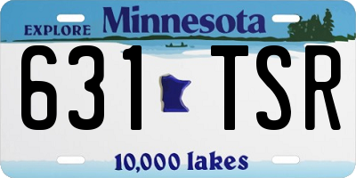MN license plate 631TSR