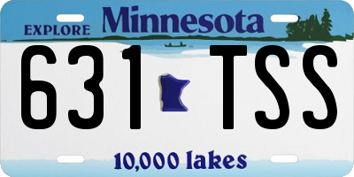 MN license plate 631TSS