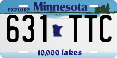 MN license plate 631TTC