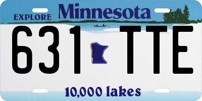MN license plate 631TTE