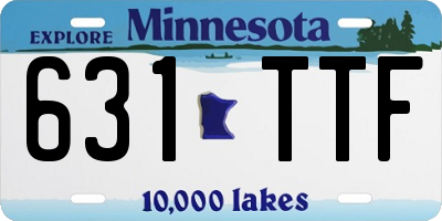 MN license plate 631TTF