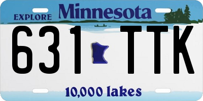 MN license plate 631TTK