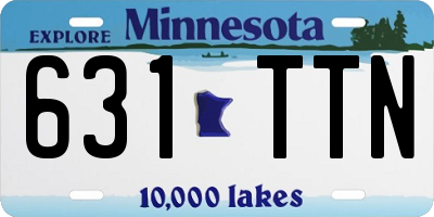 MN license plate 631TTN