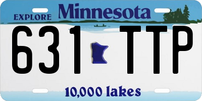 MN license plate 631TTP