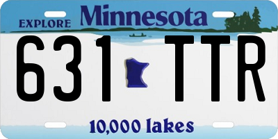 MN license plate 631TTR
