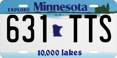 MN license plate 631TTS