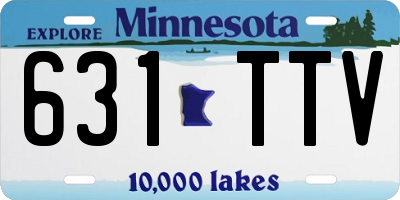 MN license plate 631TTV