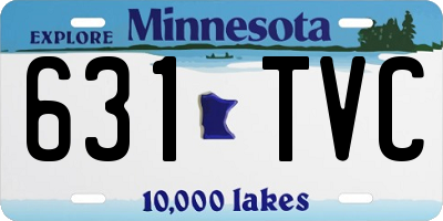 MN license plate 631TVC