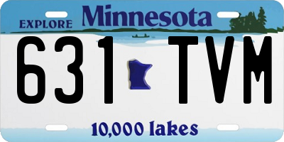 MN license plate 631TVM