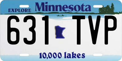 MN license plate 631TVP