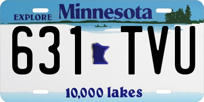 MN license plate 631TVU