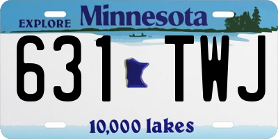 MN license plate 631TWJ