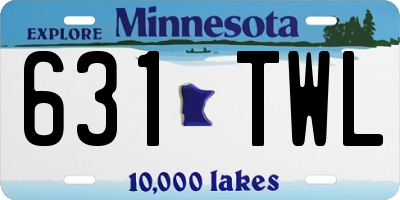 MN license plate 631TWL