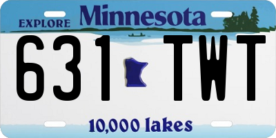 MN license plate 631TWT