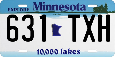 MN license plate 631TXH