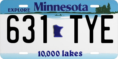 MN license plate 631TYE