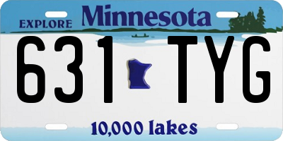 MN license plate 631TYG