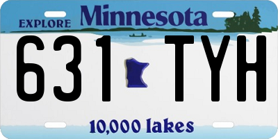 MN license plate 631TYH