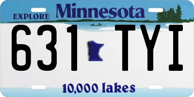 MN license plate 631TYI