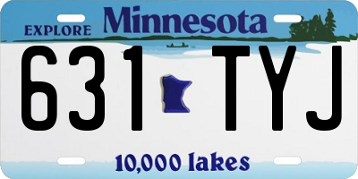 MN license plate 631TYJ
