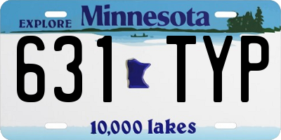 MN license plate 631TYP