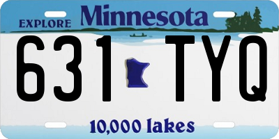 MN license plate 631TYQ