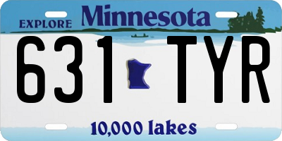 MN license plate 631TYR