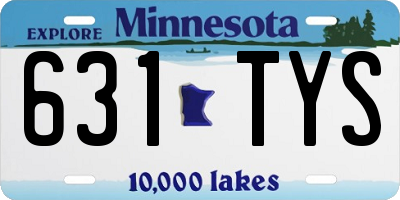 MN license plate 631TYS