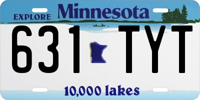 MN license plate 631TYT