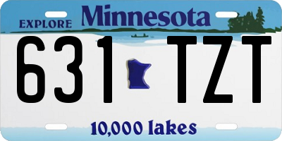MN license plate 631TZT