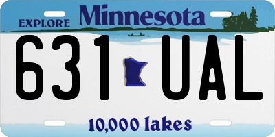 MN license plate 631UAL