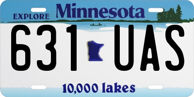 MN license plate 631UAS