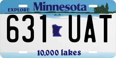 MN license plate 631UAT