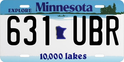 MN license plate 631UBR