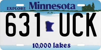 MN license plate 631UCK