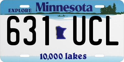 MN license plate 631UCL