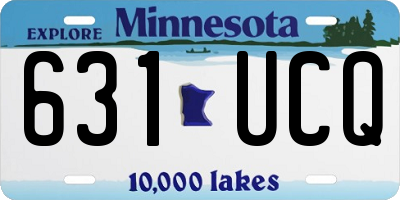 MN license plate 631UCQ