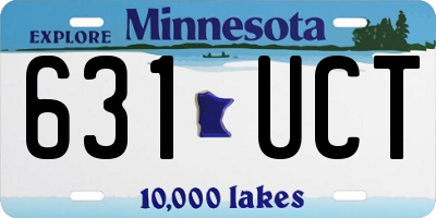 MN license plate 631UCT