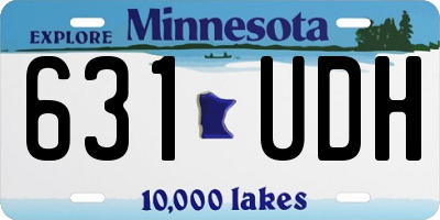MN license plate 631UDH