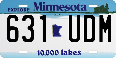 MN license plate 631UDM