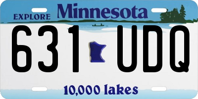 MN license plate 631UDQ