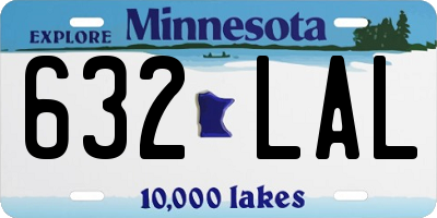 MN license plate 632LAL