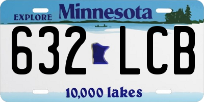 MN license plate 632LCB