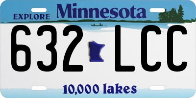 MN license plate 632LCC