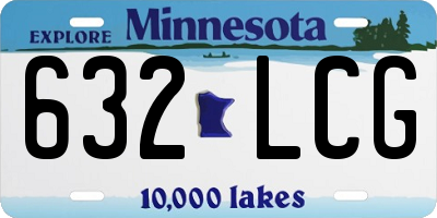 MN license plate 632LCG