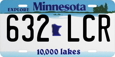 MN license plate 632LCR