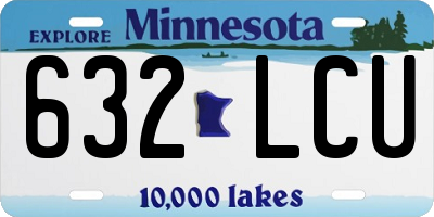 MN license plate 632LCU
